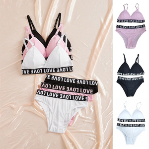 Customized Low U-Back Triangle Lightweight Seamless Breathable Nylon Bikini Set Women's Summer Low-Rise Knitted Weave <b>Panties</b> - Product Image 4