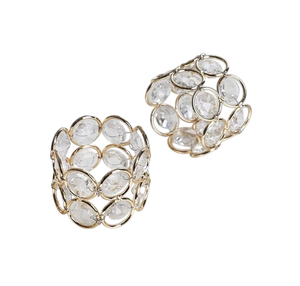 Napkin Ring Elegant Zinc Alloy <b>Table</b> Decor Napkin Ring Wedding Party Durable Design Wedding <b>Table</b> Decoration - Product Image 6