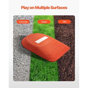 Mound da lancio portatile monopezzo per softball, attrezzatura da allenamento per baseball da interno/esterno 42, per pratica e miglioramento - Product Image 6