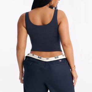 Débardeur de sport respirant pour femme, avec coussinets intégrés, en coton et élasthanne, grande taille - Product Image 3