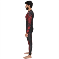 Ensemble de compression sportif 2 pièces Blaze Fight Wear pour hommes – T-shirts d'entraînement personnalisés, extensibles et respirants en tissu peigné – Fabricant