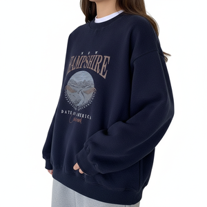 Sweat-shirt pour femmes, surdimensionné, imprimé, imperméable, coupe-vent, séchage rapide, personnalisable, OEM, vente en gros - Product Image 4
