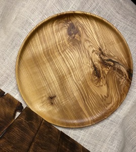 Plato de Madera Hecho a Mano de la Mejor Calidad para Desayuno y Cena, Nuevo Diseño, Plato Decorativo para Servir, Seguro - Product Image 6