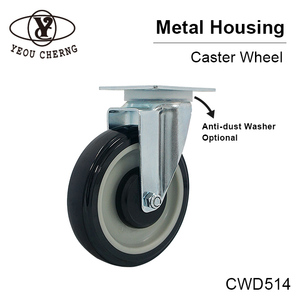 Chariot de courses YEOU CHERNG avec roues en PU de 4 pouces, plaqué zinc, durable, pour usage intérieur CWD514 - Product Image 3