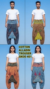 Pantalones Sama Aladdin de Algodón Transpirable de Alta Calidad para Invierno, Corte Holgado, Cintura Elástica, para Yoga, Meditación, Baile, Ropa Casual de Calle - Product Image 4