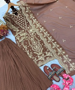 Designer Georgette Embroidered Salwar Kameez With Dupatta Women Ethnic Wear Wedding Party Outfit Regular 80725 LADY LOOK-027 - Product Image 4