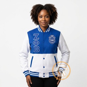 Chaqueta Universitaria Personalizada Zeta Phi Beta de GREEK TREASURES, Ropa de Sororidad, Alta Calidad, Transpirable, Satén, Escudo Bordado, para Mujer - Product Image 2