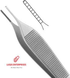 Pinzas Adson para vendajes, con mandíbula dentada delicada, pinzas quirúrgicas de pulgar, instrumento médico de acero inoxidable - Product Image 2