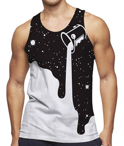 Men Sublimation Tank <b>Top</b> Breathable Polyester/Cotton Modern Gym Apparel Lightweight Stretch Fabric for Fitness Sports - Product Image 4