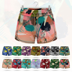 Shorts de sport en polyester élastique pour musculation, fitness et entraînement, vente en gros, design personnalisé par sublimation - Product Image 1