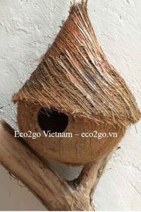 บ้านสัตว์เลี้ยงเปลือกมะพร้าว – ที่พักพิงธรรมชาติที่ไม่เหมือนใครสำหรับสัตว์เลี้ยงขนาดเล็ก นก และสัตว์ป่าในสวน Eco2go เวียดนาม - Product Image 4