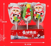 Bonbons de Noël 36g, sucettes en guimauve en forme de Père Noël, bonhomme de neige, arbre, goût sucré, boîte de 18 bâtonnets/boîte