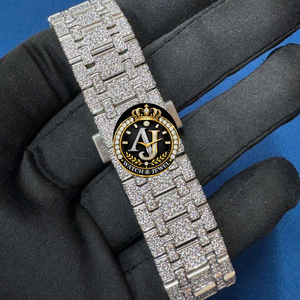 Reloj de Lujo AJ Watch & Jewel para Mujer, de Acero Inoxidable con Diamantes Moissanite, 41 mm, Cuadrado, Analógico, Movimiento de Cuarzo ETA, Cristal de Zafiro - Product Image 3