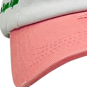 1908 White Pink Hat Embroidered Letter Baseball <b>Cap</b> Two Tone Adjustable Cotton Headwear Casual Fashion <b>Vintage</b> Style <b>Cap</b> for Men - Product Image 5