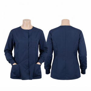 Chaqueta Médico Unisex Premium de Poliéster y Algodón 240gsm, Manga Larga, Blanca, Negra, Azul Marino, Gris, con Logotipo Grabado en el Pecho, Impermeable, con Capucha - Product Image 1