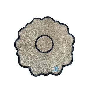 Hot Selling Cute Flower <b>Rug</b> Handmade Seagrass Water Hyacinth Woven Baby Nursery Kids Room Playroom Floor Decor - Product Image 2