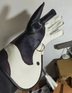 Guantes de Seguridad para Cetrería de Cuero con Diseño Personalizado BAND of BROTHERS para Manipulación de Aves, Último Modelo de Diseño - Product Image 1