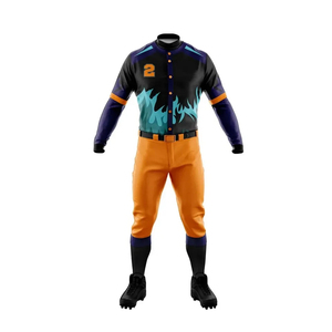 Uniforme de baseball personnalisé par sublimation pour équipe masculine avec des designs et logos entièrement personnalisés, respirant, 100% polyester à prix raisonnables - Product Image 4