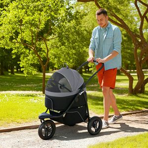 Passeggino Regolabile per Animali Domestici Grandi o Piccoli, Compatibile con Auto e Aereo per Viaggiare con Gatti, Pecore e Altri Animali - Product Image 1