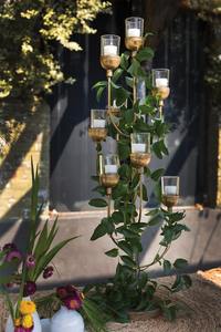 Candelabro de Hierro Alam Personalizado de 5 Brazos, Atractivos Centros de Mesa Decorativos para Bodas - Product Image 4