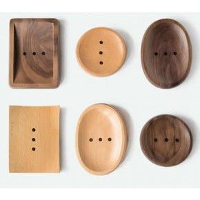 Natural Bamboo Wood <b>Soap</b> Holder Dish Rack Bathroom Shower Storage Support Plate Tray Elegant Wooden Bathroom <b>Sets</b> - Product Image 4