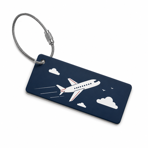 Étiquettes de bagages personnalisées en PVC, identificateurs de sacs de voyage en caoutchouc souple, produits promotionnels imperméables pour marquage de marque - Product Image 2