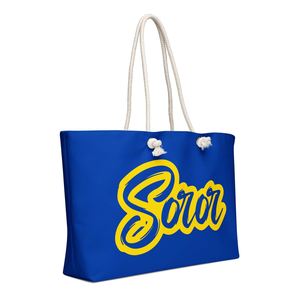 Sigma Gamma Rho Weekender <b>Bag</b> SGRHO Soror Pretty Poodles Blue Travel Tote <b>Large</b> Capacity Overnight Gift Beach <b>Bag</b> Custom - Product Image 4