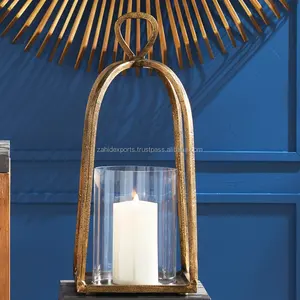 Handmade Luxury Metal Candle <b>Holder</b> for Premium Home Christmas <b>Gold</b> Decor Made by Zahid Exports India - Product Image 2