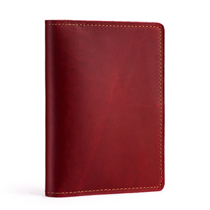 Cartera Minimalista de Cuero Genuino para Tarjetas, Diseño Delgado de 6 Pulgadas para Tarjetas de Crédito, Colores Marrón y Beige, Porta Pasaportes de Cuero - Product Image 5