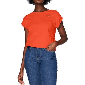 T-shirt décontracté à manches courtes pour femme – Coupe ample et tendance, personnalisable, style décontracté et ample, très tendance - Product Image 1