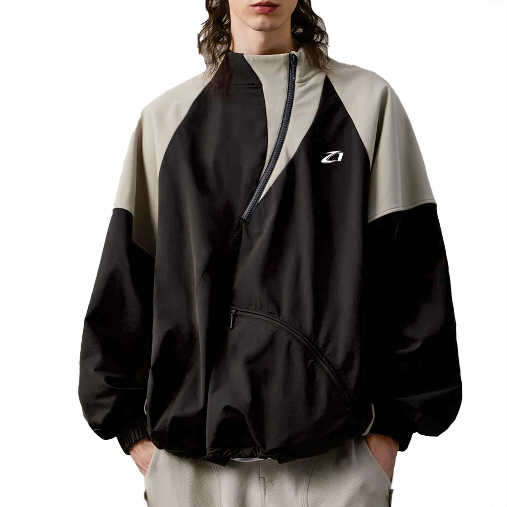 Low Price Half Zip Nylon Pullover Jacket Customizable Logo, Water
