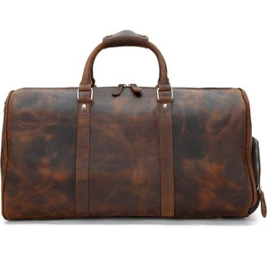 Sac de voyage week-end en cuir personnalisé multi-usages avec logo, sac de sport avec fermeture éclair en polyester, sacs de voyage en cuir à bas prix - Product Image 1