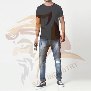 Camisetas de algodón 100% para hombre al por mayor, mejor precio, MOQ bajo, logotipo personalizado, servicios OEM y ODM. - Product Image 5