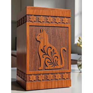 Small Wooden <b>Keepsake</b> Urn for Ashes – Mini <b>Memorial</b> urn <b>Memorial</b> <b>Keepsake</b> by AYAANS - Product Image 3