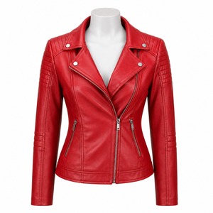 Chaqueta de Cuero Premium para Mujer, Invierno, Resistente al Viento, Calefactable, Ecológica, Diseño Moderno y Elegante, Costuras de Calidad, Ajuste Cómodo, Casual - Product Image 1