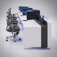 Console de contrôle personnalisée, poste de travail modulaire, console de diffusion, mobilier pour salle de contrôle d'urgence 911, fabricant