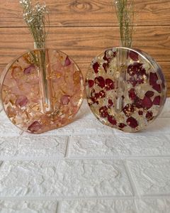 Unique Resin Flower <b>Vase</b> Handmade Decorative Craft For Restaurant Reception And Hotel Lobby Display - Product Image 5