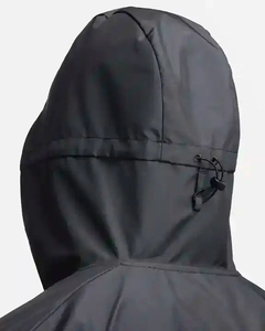 OEM Lightweight Canvas Winter Windbreaker Jacket for Men | Custom Breathable Stand Collar Front Logo Streetwear Design - Product Image 4