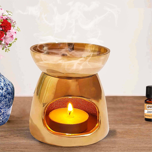 Solid Brass <b>Oil</b> <b>Burner</b> <b>Oil</b> Diffuser Handmade Aromatherapy Fragrance Lamp Decorative Home Decor <b>Scent</b> Diffuser for Essential <b>Oils</b> - Product Image 3