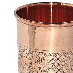 Vaso de Cobre Ecológico con Auténtica Artesanía India para Uso Religioso - Product Image 5