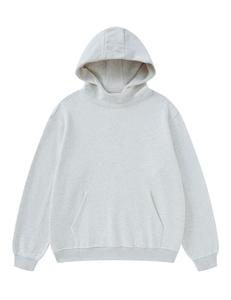 Sweat à capuche personnalisable en molleton respirant imprimé par transfert thermique, couleur unie, 100 % polyester 210 g, tricoté pour homme - Product Image 2