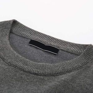 Pull en cachemire à col rond et manches longues pour homme, design tricoté personnalisé avec logo OEM, en coton mélangé, vente en gros - Product Image 4