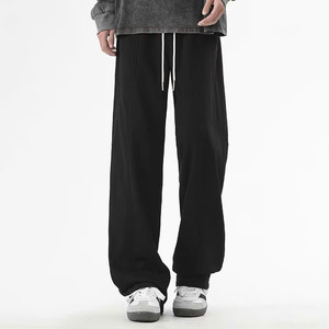 Haody 2026 Fashion Men's Heavyweight Worsted Fleece Drawstring Pleated Sweatpants Eco-Friendly Waterproof Breathable - Product Image 6