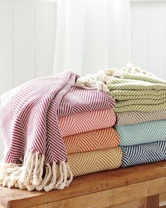 100% Cotton Waffle Weave Decorative Woven Throws & Blankets for Sofa Bed Home Decor - Product Image 2