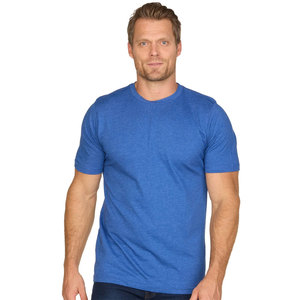 T-shirt en lin vert foncé à col rond pour homme avec logo personnalisé - Product Image 4