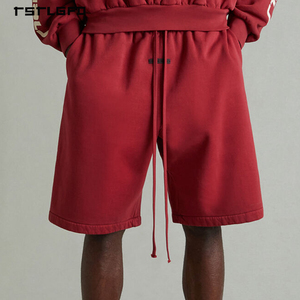 Men's Cotton Fleece Bermuda Shorts Custom Logo Oversized Loose Fit Drawstring Waist Quick Dry Breathable Eco-Friendly for - Product Image 1
