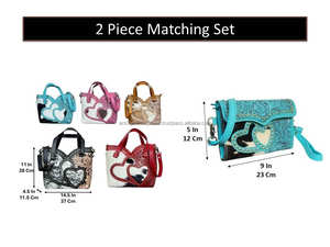 Sac bandoulière et portefeuille en cuir de vachette véritable, fait main, de qualité supérieure, ensemble de 2 pièces pour femmes - Product Image 2