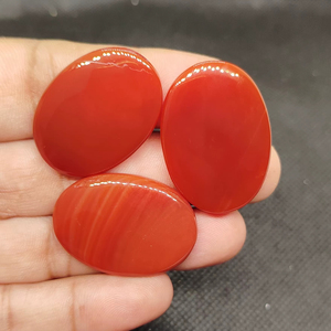 Natural Red Onyx Coffin Shape Gemstone Flat Back Calibrated Teardrop Shape Wholesale cabochon - Product Image 1