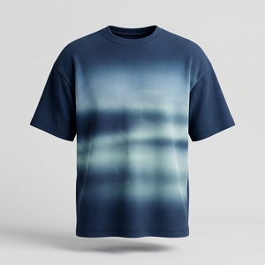 Camiseta Térmica Personalizada con Efecto Degradado, Tejido Waffle, Manga Corta, OEM - Product Image 1