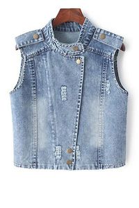 Light Wash Women <b>Denim</b> <b>Jacket</b> <b>Cropped</b> <b>Denim</b> Coat Button Front Pockets Long Sleeve for Spring Autumn - Product Image 4